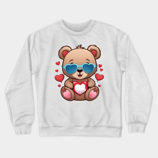 Valentine Bear Crewneck Sweatshirt by Rebirth Designs